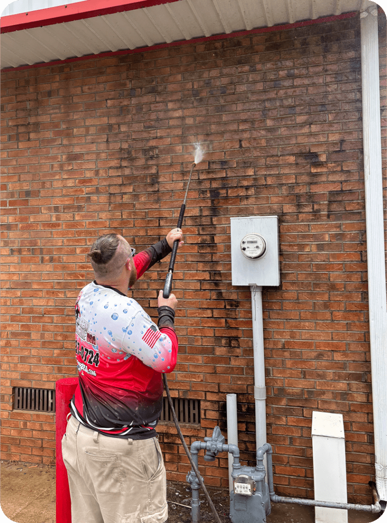 employee pressure washing 3